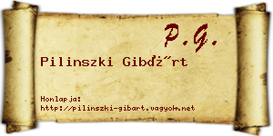 Pilinszki Gibárt névjegykártya